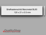 Briefkastenschild BL60 Aluminium Marcmetal
